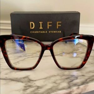 DIFF BECKY IV Blue Light Glasses- Wildcat Leopard